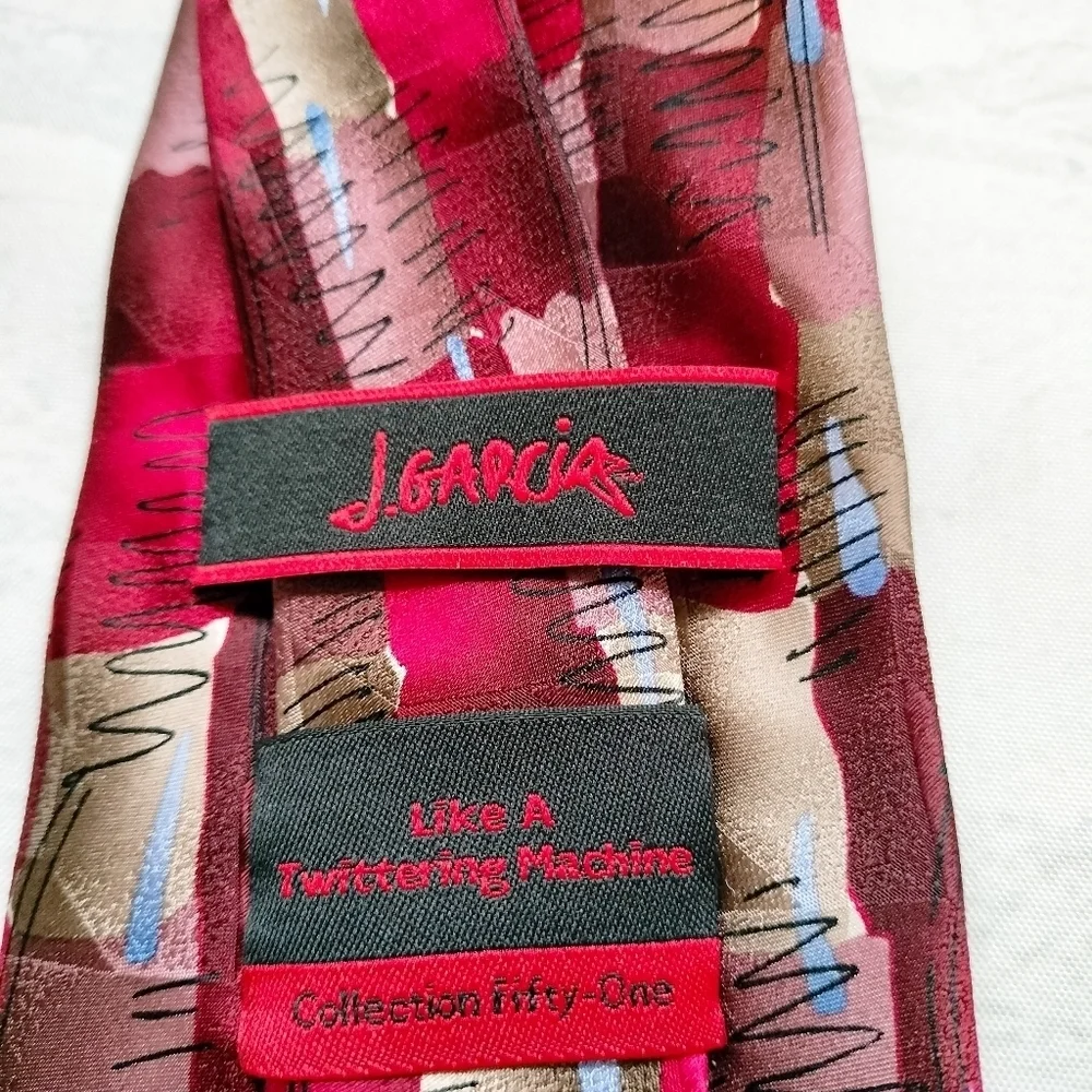 Jerry Garcia Necktie Tie Collection Fifty-One Geometric Like a Tittering Machine